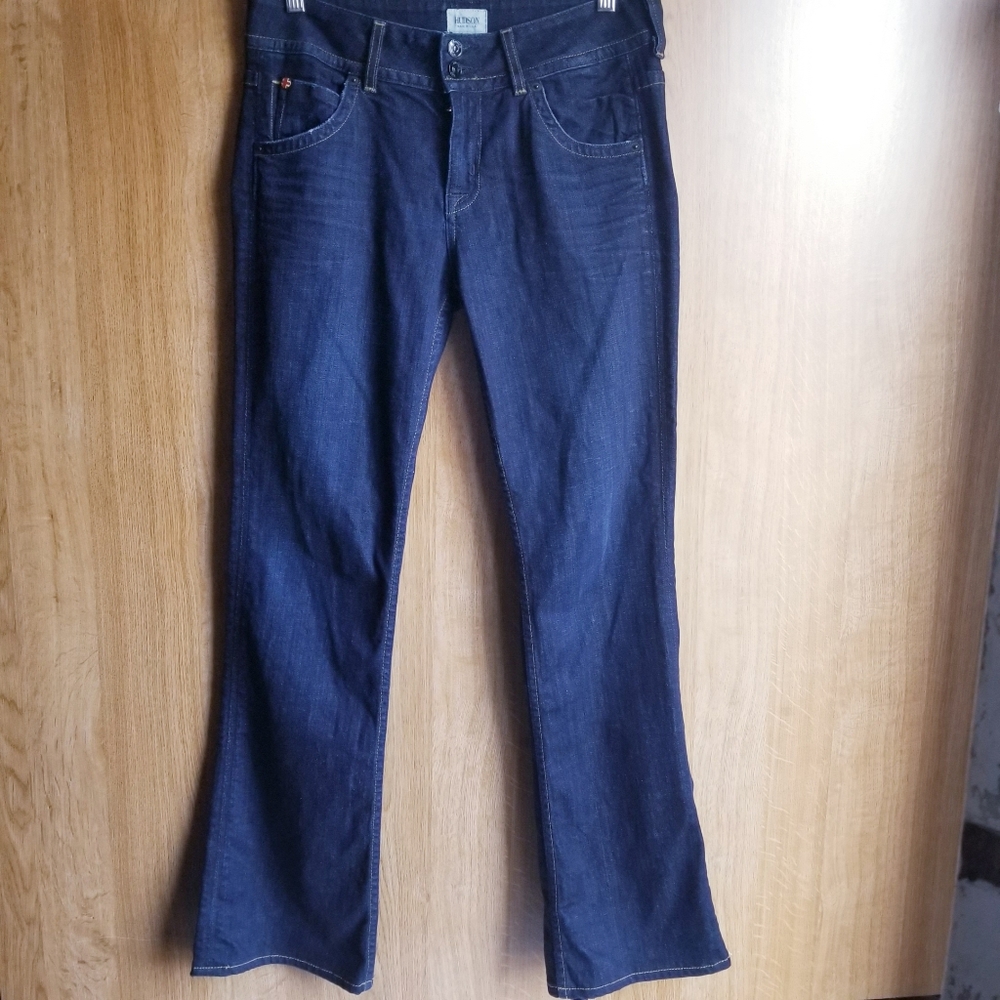Hudson Mid Rise Dark Wash Boot Cut Jean Sz 29